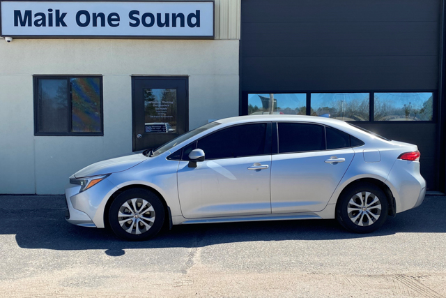 Toyota 2024 Corolla with professional window tint in North Bay